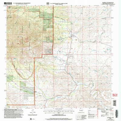 YellowMaps Arabela NM topo map, 1:24000 Scale, 7.5 X 7.5 Minute, Historical, 2004, Updated 2006, 27 x 22.1 in - Polypropylene