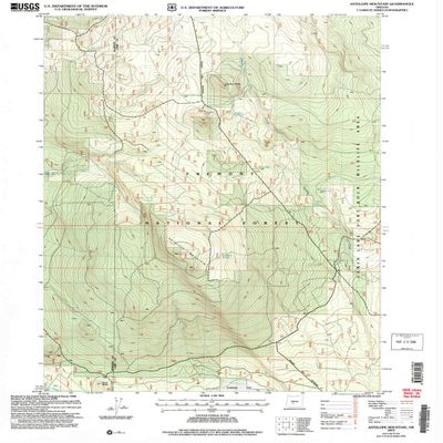 YellowMaps Antelope Mountain OR topo map, 1:24000 Scale, 7.5 X 7.5 Minute, Historical, 2004, Updated 2007, 26.9 x 22 in - Tyvek