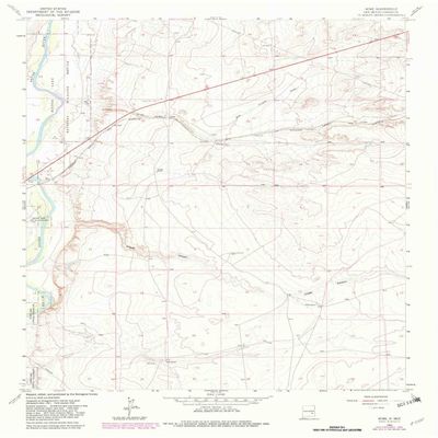 YellowMaps Acme NM topo map, 1:24000 Scale, 7.5 X 7.5 Minute, Historical, 1962, Updated 1982, 27 x 22 in - Tyvek