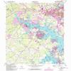 YellowMaps South River MD topo map, 1:24000 Scale, 7.5 X 7.5 Minute, Historical, 1957, Updated 1993, 26.6 x 21.8 in - Polypropylene view 1