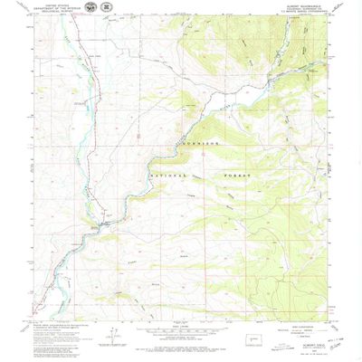 YellowMaps Almont CO topo map, 1:24000 Scale, 7.5 X 7.5 Minute, Historical, 1964, Updated 1980, 27 x 22 in - Tyvek