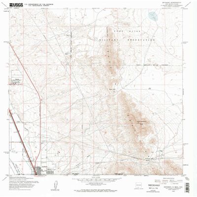 YellowMaps Anthony NM topo map, 1:24000 Scale, 7.5 X 7.5 Minute, Historical, 1955, Updated 1962, 27 x 22 in - Polypropylene