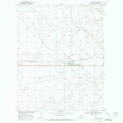 YellowMaps Hingham MT topo map, 1:24000 Scale, 7.5 X 7.5 Minute, Historical, 1969, Updated 1972, 26.7 x 22 in - Polypropylene