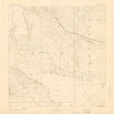 YellowMaps Arroyo CO topo map, 1:125000 Scale, 30 X 30 Minute, Historical, 1893, 19.8 x 16.1 in - Tyvek