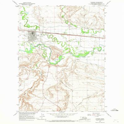 YellowMaps Chinnok MT topo map, 1:24000 Scale, 7.5 X 7.5 Minute, Historical, 1964, Updated 1967, 26.9 x 22 in - Polypropylene