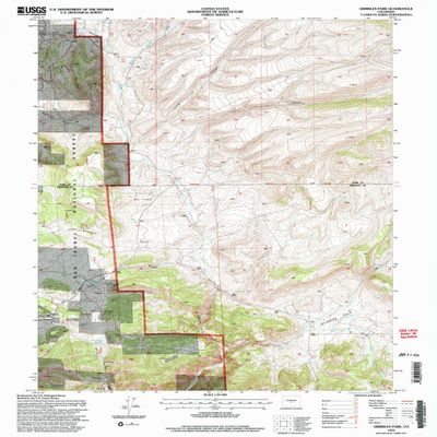 YellowMaps Gribbles Park CO topo map, 1:24000 Scale, 7.5 X 7.5 Minute, Historical, 1994, Updated 1998, 26.7 x 21.9 in - Polypropylene