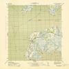 Deal Island MD topo map, 1:31680 Scale, 7.5 X 7.5 Minute, Historical, 1943, 21.5 x 17.7 in - Polypropylene view 1