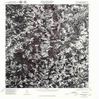 YellowMaps Belews Creek NC topo map, 1:24000 Scale, 7.5 X 7.5 Minute, Historical, 1977, Updated 1979, 26.8 x 21.9 in - Polypropylene