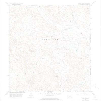 YellowMaps Italian Creek CO topo map, 1:24000 Scale, 7.5 X 7.5 Minute, Historical, 1967, Updated 1975, 26.9 x 22.3 in - Polypropylene