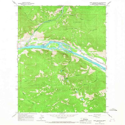 YellowMaps Eddy Mountain MT topo map, 1:24000 Scale, 7.5 X 7.5 Minute, Historical, 1964, Updated 1967, 26.8 x 22 in - Polypropylene