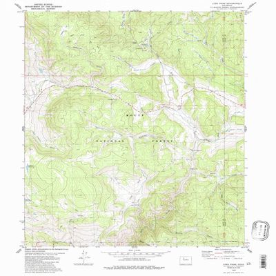 YellowMaps Lynx Pass CO topo map, 1:24000 Scale, 7.5 X 7.5 Minute, Historical, 1980, Updated 1986, 26.7 x 21.9 in - Tyvek