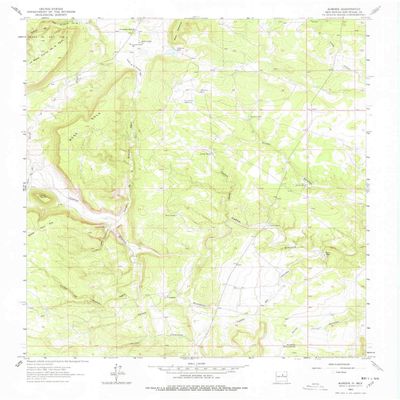 YellowMaps Aurora NM topo map, 1:24000 Scale, 7.5 X 7.5 Minute, Historical, 1963, Updated 1978, 27 x 22 in - Tyvek
