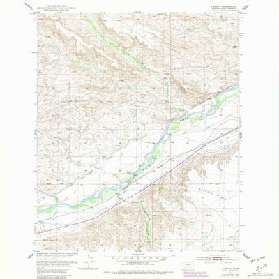 YellowMaps Carney MT topo map, 1:24000 Scale, 7.5 X 7.5 Minute, Historical, 1951, Updated 1981, 26.9 x 22 in - Polypropylene