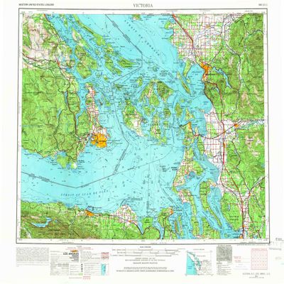 YellowMaps Victoria WA topo map, 1:250000 Scale, 1 X 2 Degree, Historical, 1957, Updated 1966, 22.2 x 27.3 in - Polypropylene