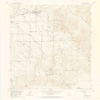YellowMaps Collbran CO topo map, 1:24000 Scale, 7.5 X 7.5 Minute, Historical, 1955, Updated 1965, 27.3 x 22.2 in - Polypropylene