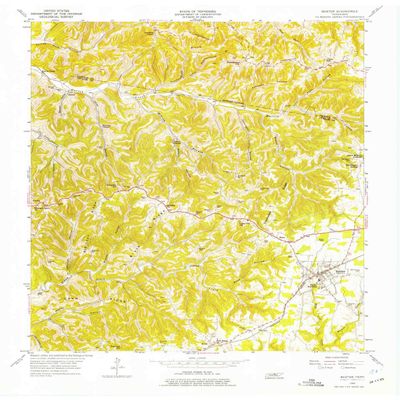 YellowMaps Baxter TN topo map, 1:24000 Scale, 7.5 X 7.5 Minute, Historical, 1955, Updated 1975, 27.6 x 22.1 in - Polypropylene