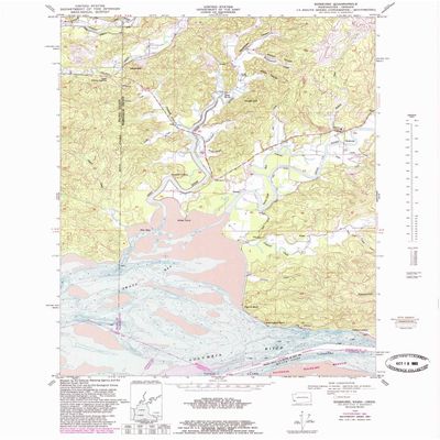 YellowMaps Rosburg WA topo map, 1:24000 Scale, 7.5 X 7.5 Minute, Historical, 1949, Updated 1985, 27.9 x 22.1 in - Polypropylene