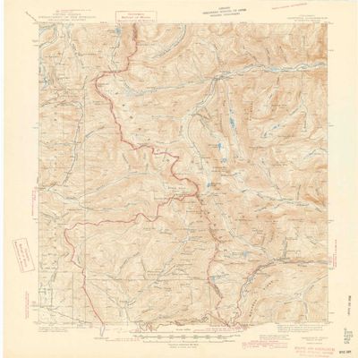 YellowMaps Garfield CO topo map, 1:62500 Scale, 15 X 15 Minute, Historical, 1945, 21 x 17 in - Polypropylene