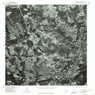 YellowMaps Fayetteville NC topo map, 1:24000 Scale, 7.5 X 7.5 Minute, Historical, 1976, Updated 1978, 26.7 x 21.8 in - Polypropylene