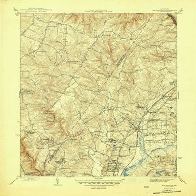 YellowMaps Beltsville MD topo map, 1:31680 Scale, 7.5 X 7.5 Minute, Historical, 1945, 20.8 x 16.8 in - Polypropylene