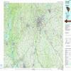 YellowMaps Greenville SC topo map, 1:100000 Scale, 30 X 60 Minute, Historical, 1991, 24 x 43.4 in - Paper