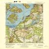YellowMaps Anderson Island WA topo map, 1:62500 Scale, 15 X 15 Minute, Historical, 1940, 21.8 x 15.8 in - Tyvek view 1