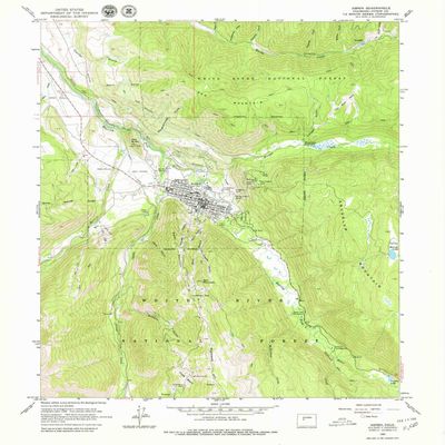 YellowMaps Aspen CO topo map, 1:24000 Scale, 7.5 X 7.5 Minute, Historical, 1960, Updated 1979, 27 x 22 in - Polypropylene