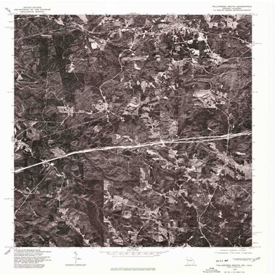 YellowMaps Tallapoosa South GA topo map, 1:24000 Scale, 7.5 X 7.5 Minute, Historical, 1975, Updated 1977, 26.9 x 22 in - Polypropylene