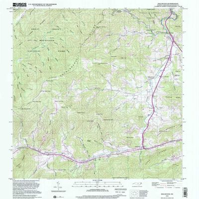 Dellwood NC topo map, 1:24000 Scale, 7.5 X 7.5 Minute, Historical, 1997, Updated 2001, 26.6 x 21.8 in - Tyvek