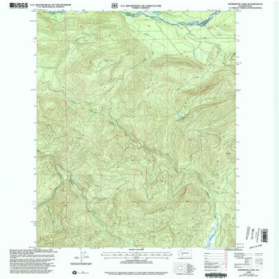 YellowMaps Anderson Lake WA topo map, 1:24000 Scale, 7.5 X 7.5 Minute, Historical, 1998, Updated 2003, 27 x 22.1 in - Polypropylene