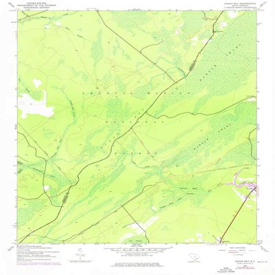 YellowMaps Ocean Bay SC topo map, 1:24000 Scale, 7.5 X 7.5 Minute, Historical, 1943, Updated 1976, 26.9 x 22 in - Tyvek