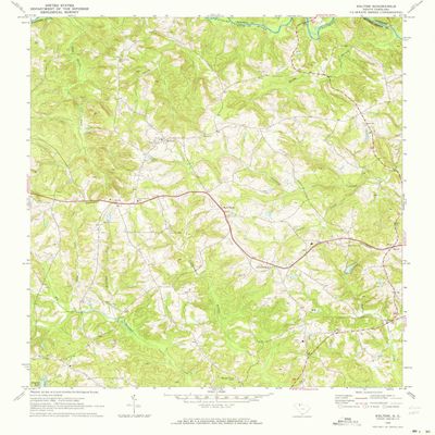 Kelton SC topo map, 1:24000 Scale, 7.5 X 7.5 Minute, Historical, 1969, Updated 1973, 26.8 x 22 in - Polypropylene