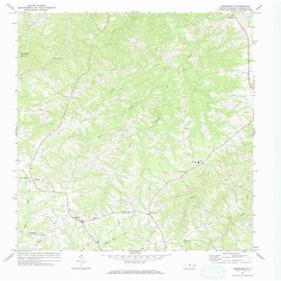 YellowMaps Anderson NC topo map, 1:24000 Scale, 7.5 X 7.5 Minute, Historical, 1972, Updated 1974, 26.9 x 21.9 in - Polypropylene