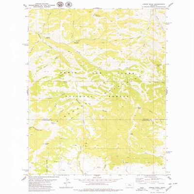 YellowMaps Arrow Peak MT topo map, 1:24000 Scale, 7.5 X 7.5 Minute, Historical, 1978, Updated 1979, 26.9 x 22 in - Polypropylene