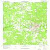 YellowMaps Barnesville GA topo map, 1:24000 Scale, 7.5 X 7.5 Minute, Historical, 1973, Updated 1976, 26.8 x 22 in - Polypropylene view 1