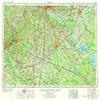 YellowMaps Augusta GA topo map, 1:250000 Scale, 1 X 2 Degree, Historical, 1957, Updated 1973, 21.9 x 32 in - Tyvek view 1