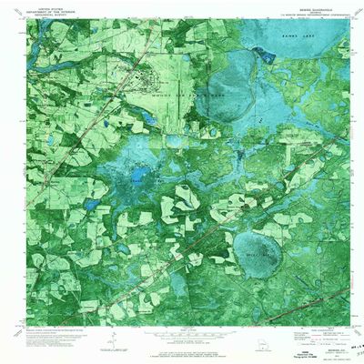 YellowMaps Bemiss GA topo map, 1:24000 Scale, 7.5 X 7.5 Minute, Historical, 1971, Updated 1976, 27 x 22 in - Polypropylene