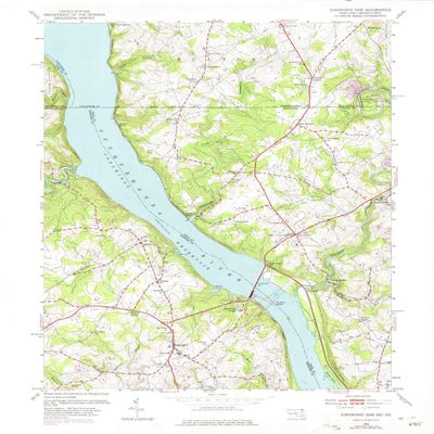 YellowMaps Conowingo Dam MD topo map, 1:24000 Scale, 7.5 X 7.5 Minute, Historical, 1953, Updated 1975, 27 x 22 in - Polypropylene