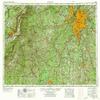 YellowMaps Atlanta GA topo map, 1:250000 Scale, 1 X 2 Degree, Historical, 1953, Updated 1973, 21.9 x 32.1 in - Tyvek view 1