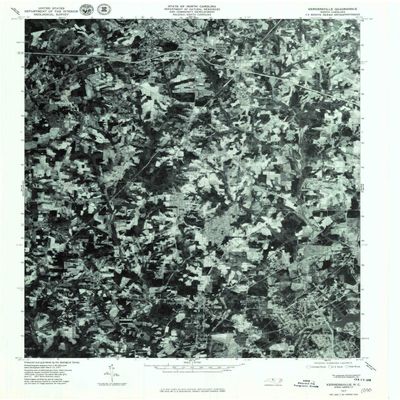 YellowMaps Kernersville NC topo map, 1:24000 Scale, 7.5 X 7.5 Minute, Historical, 1977, Updated 1979, 26.7 x 21.9 in - Polypropylene