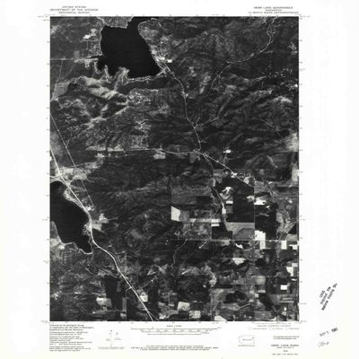 YellowMaps Deer Lake WA topo map, 1:24000 Scale, 7.5 X 7.5 Minute, Historical, 1978, Updated 1981, 27.1 x 22.2 in - Polypropylene