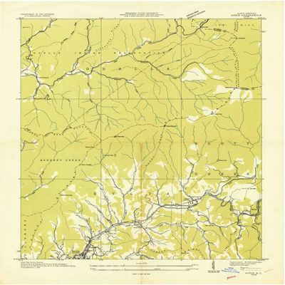 YellowMaps Addie NC topo map, 1:24000 Scale, 7.5 X 7.5 Minute, Historical, 1935, 27 x 22 in - Polypropylene