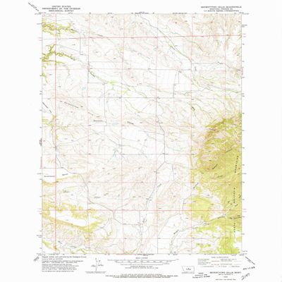 YellowMaps Seventytwo Hills MT topo map, 1:24000 Scale, 7.5 X 7.5 Minute, Historical, 1978, Updated 1979, 27 x 22 in - Polypropylene