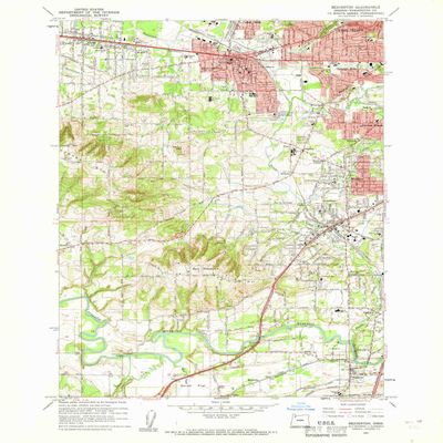 YellowMaps Beaverton OR topo map, 1:24000 Scale, 7.5 X 7.5 Minute, Historical, 1961, Updated 1961, 26.8 x 21.9 in - Polypropylene