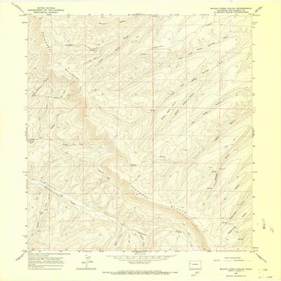 YellowMaps Black Cabin Gulch CO topo map, 1:24000 Scale, 7.5 X 7.5 Minute, Historical, 1964, Updated 1968, 27.2 x 22 in - Tyvek