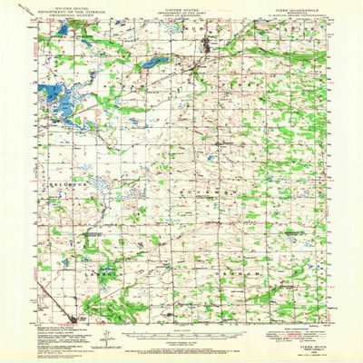 YellowMaps Pierz MN topo map, 1:62500 Scale, 15 X 15 Minute, Historical, 1948, Updated 1967, 20.9 x 15.4 in - Tyvek