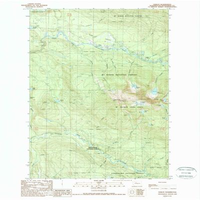 Verlot WA topo map, 1:24000 Scale, 7.5 X 7.5 Minute, Historical, 1989, Updated 1989, 27.1 x 22.2 in - Polypropylene