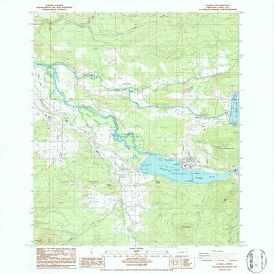 Lowell OR topo map, 1:24000 Scale, 7.5 X 7.5 Minute, Historical, 1986, Updated 1986, 26.8 x 21.9 in - Polypropylene