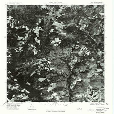 YellowMaps West End NC topo map, 1:24000 Scale, 7.5 X 7.5 Minute, Historical, 1976, Updated 1976, 26.7 x 21.8 in - Polypropylene