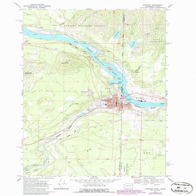 YellowMaps Newport WA topo map, 1:24000 Scale, 7.5 X 7.5 Minute, Historical, 1968, Updated 1986, 26.9 x 21 in - Polypropylene